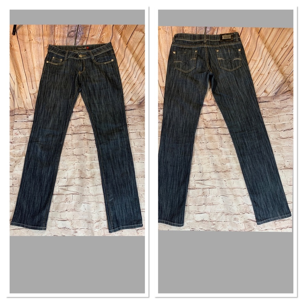 Fanco Womens Dark Jeans SZ 28 slim cut medium rise